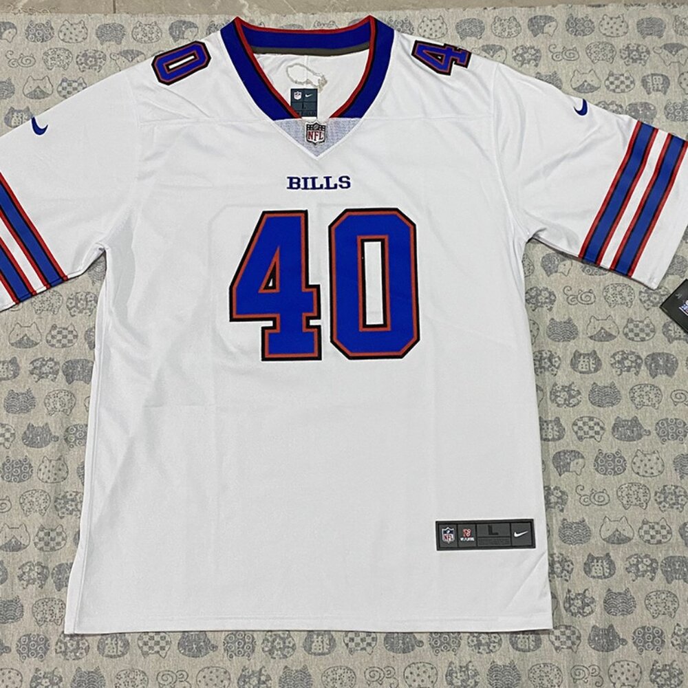 Nike Buffalo Bills Miller No.40 White Jersey
